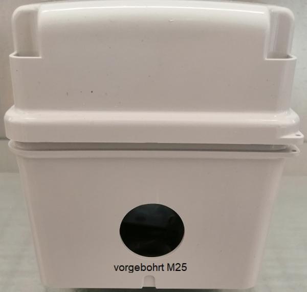 ABS surface-mounted distributor 2 - 4TE- 1x pre-drilled